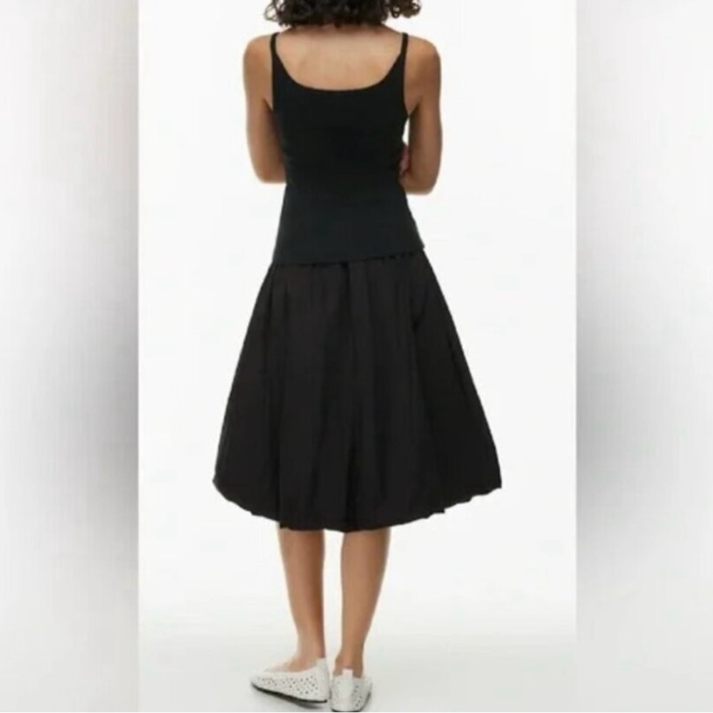 ARITZIA Sunday Best Bubbly Cotton Poplin Midi Skirt Women’s Size Large - Picture 2 of 9